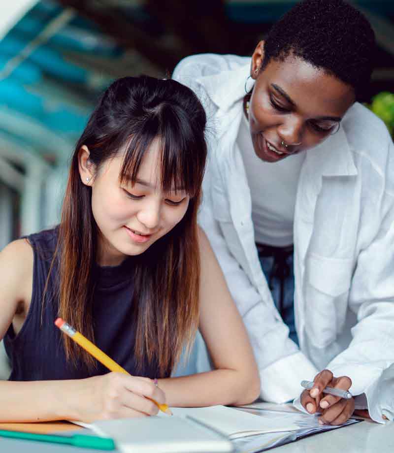 Students collaborating